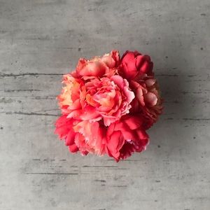 Faux Peony Floral Bouquet